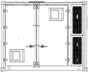 10 ft container plan view